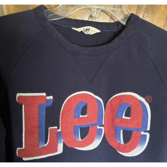 M Lee wonen sweatshirt blue color 100%cotton machine washable made in Turkey - Picture 3 of 4